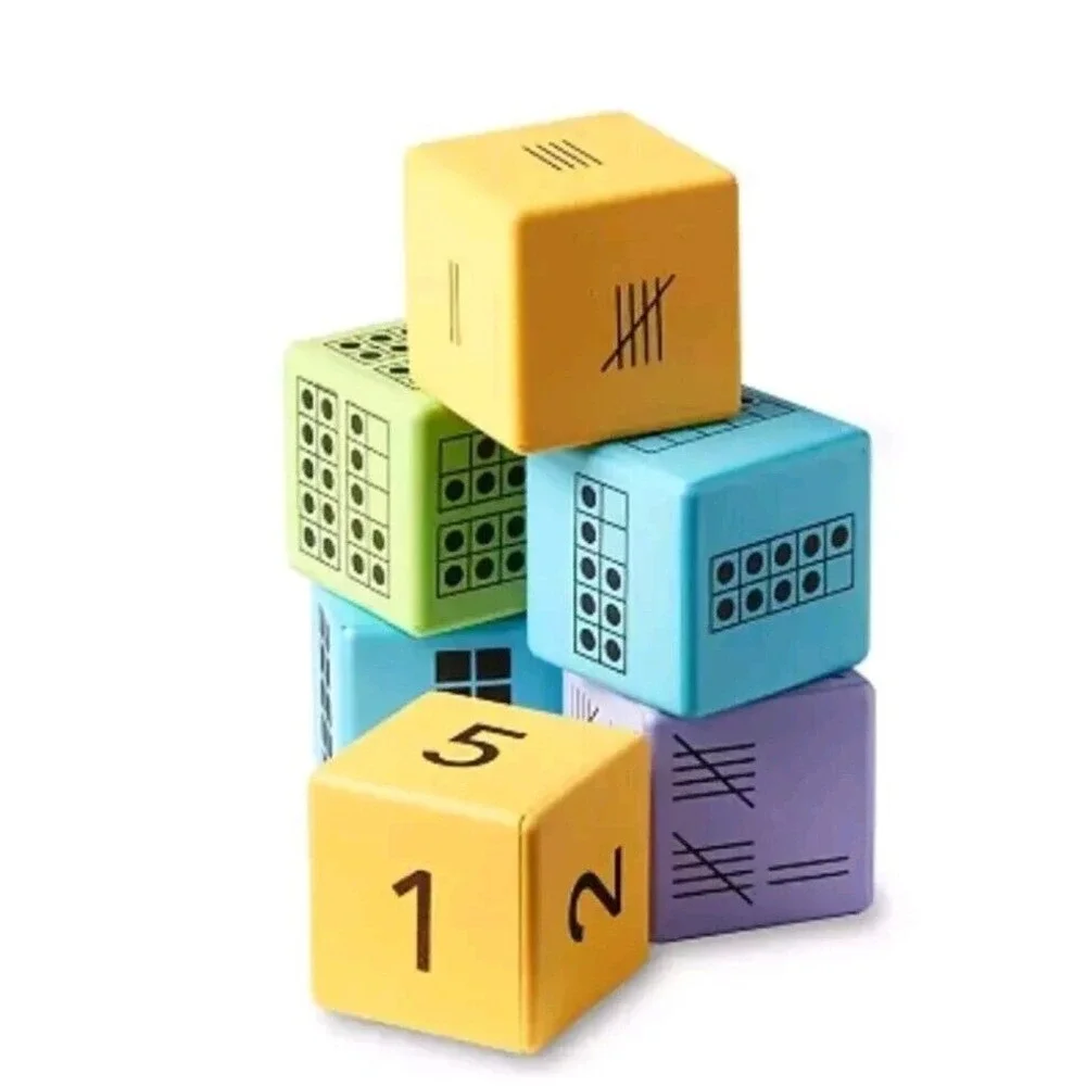 hand2mind Multiple Representation Dice Soft Foam Learning Tool Game Teacher NEW!